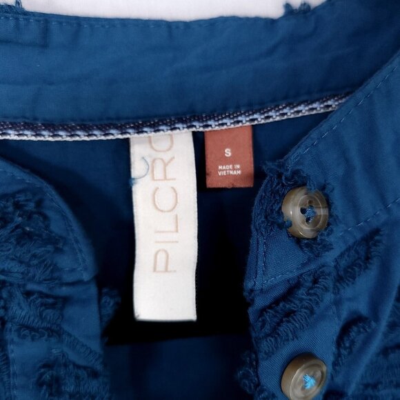 Anthropologie Pilcro  Whitney Textured Trapeze Button Down Size Small Jacquard - Picture 6 of 11